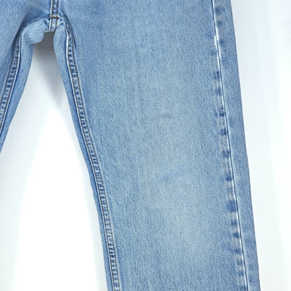 Levi's 505 Denim Jeans Men's 30x30 (30x32) Distressed Biker Regular Fit Straight - Picture 16 of 16